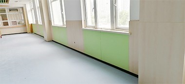 易清潔醫院抗菌樹脂板墻裙節省醫院清潔成本